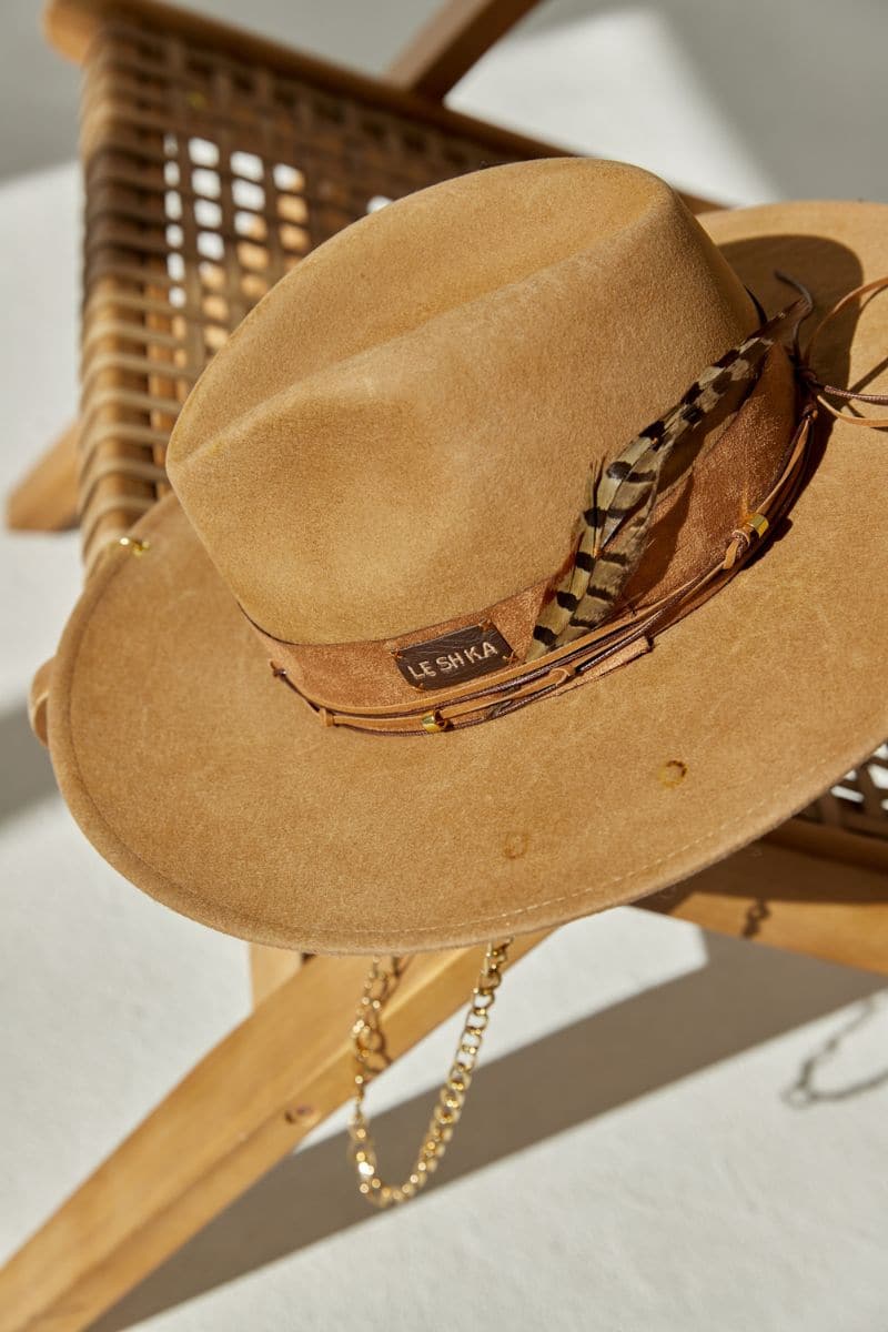 BEIGE FIRE FELT HAT - Image 4
