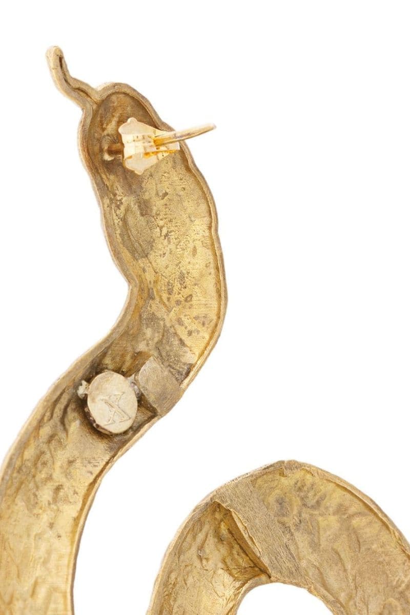 BIG SNAKE GOLD-PLATED EARRINGS - Image 5