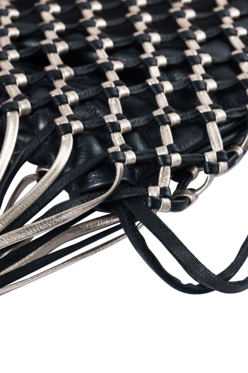 BLACK LA RED MINI LEATHER BAG - Image 3