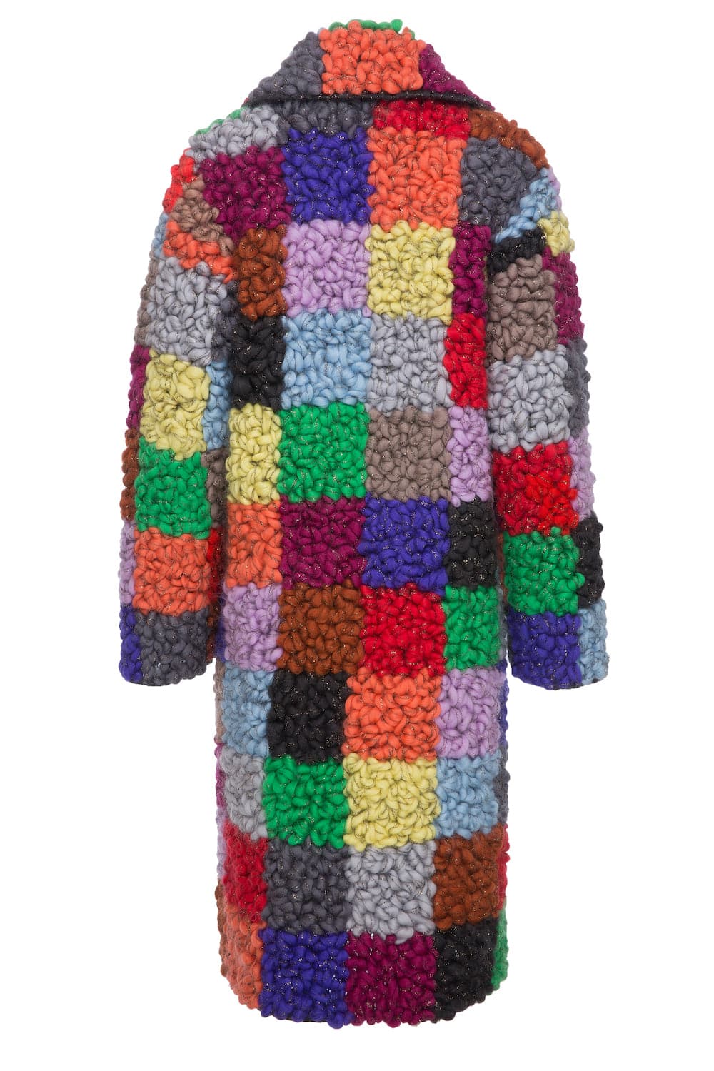 CHECKED OVERSIZED WOOL COAT - Image 4