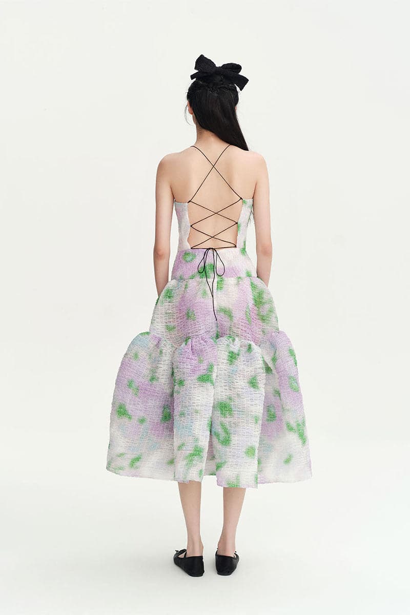 DAISY PRINT STACEY MIDI DRESS - Image 3