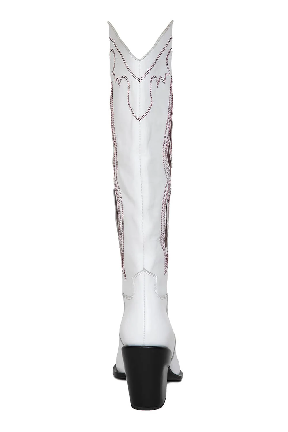 GIGI EMBROIDERED LEATHER KNEE BOOTS - Image 4