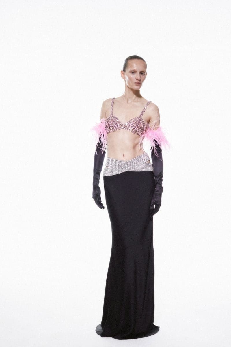 ROSE QUARTZ EMBELLISHED BRA - Image 3
